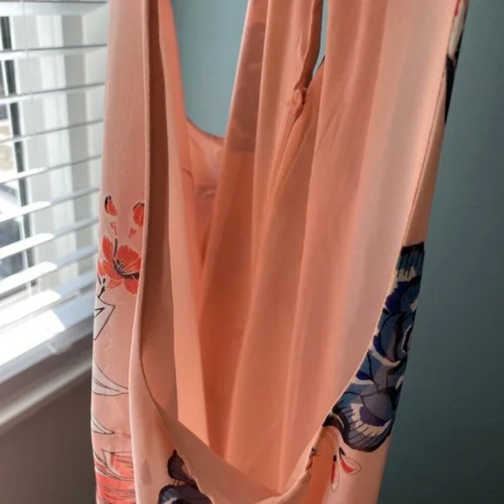 Vince Camuto Sz 8, Pink Floral Halter Mini Dress, Used Great Condition - Picture 9 of 10